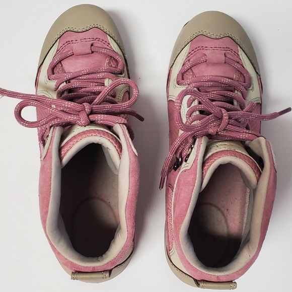 DANSKO Vibram Waterproof 38/7.5-8 US Leather &Fabric Rubber Sole Posy Mauve NWOT - Picture 6 of 13